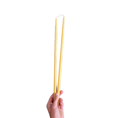 Thin Taper Beeswax Candles