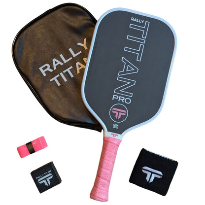 Titan Pro 16MM | Thermoformed Unibody Construction | Foam Injected Walls | T700 Titan Carbon Friction Surface | White with Pink Accents