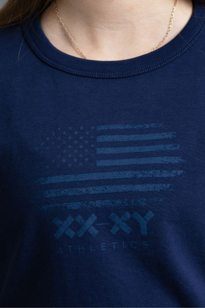 Tonal Flag Semi-Cropped Tee (XX)