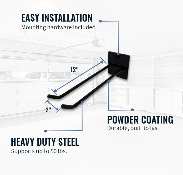 Ladder Storage Wall Hook | Holds 50 lbs