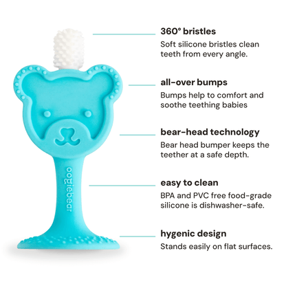 oogiebear 360° training toothbrush & teether