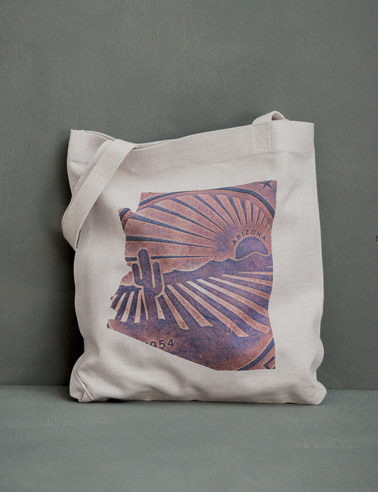 Arizona Canvas Tote Bag, College Student Gift, Christmas Gift, Mother's Day Gift