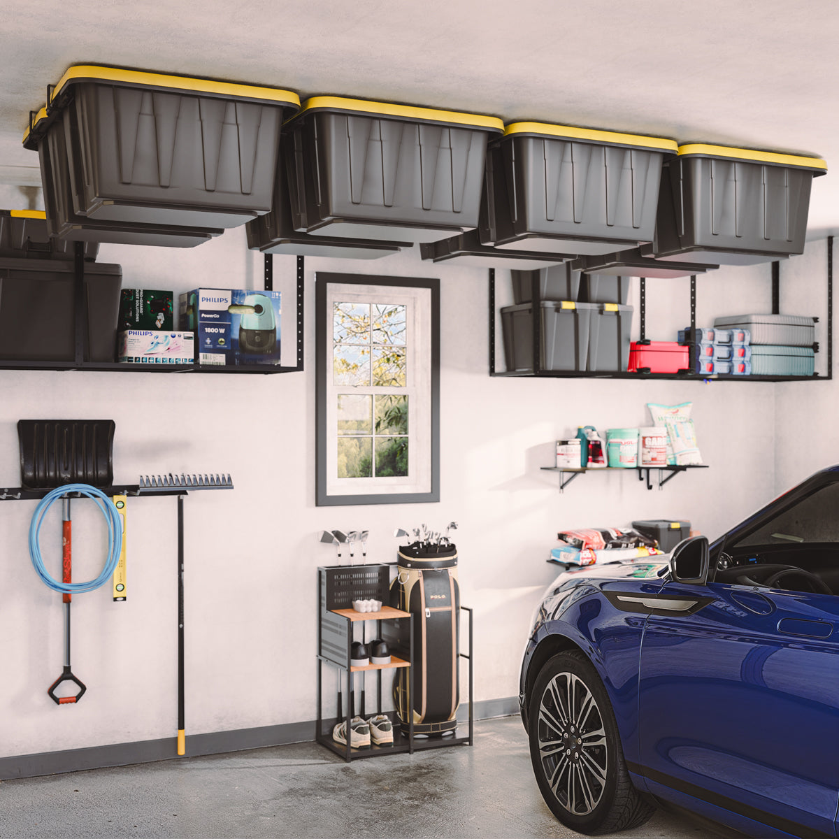 ToteLoft - 8 Bin - Ceiling Tote Storage | Up to 400 lbs