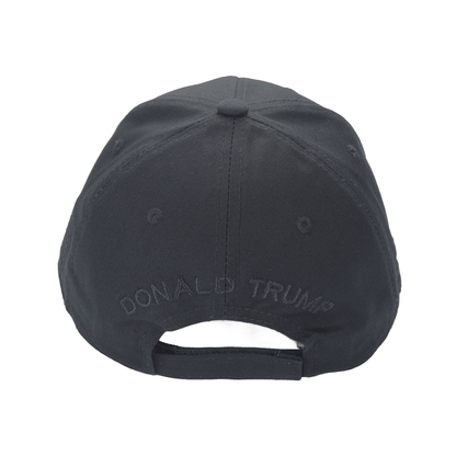 Trump Blackout Cap – Subtle Stealth MAGA Hat, All-Black Dad Hat with Discreet 45/47 Embroidery
