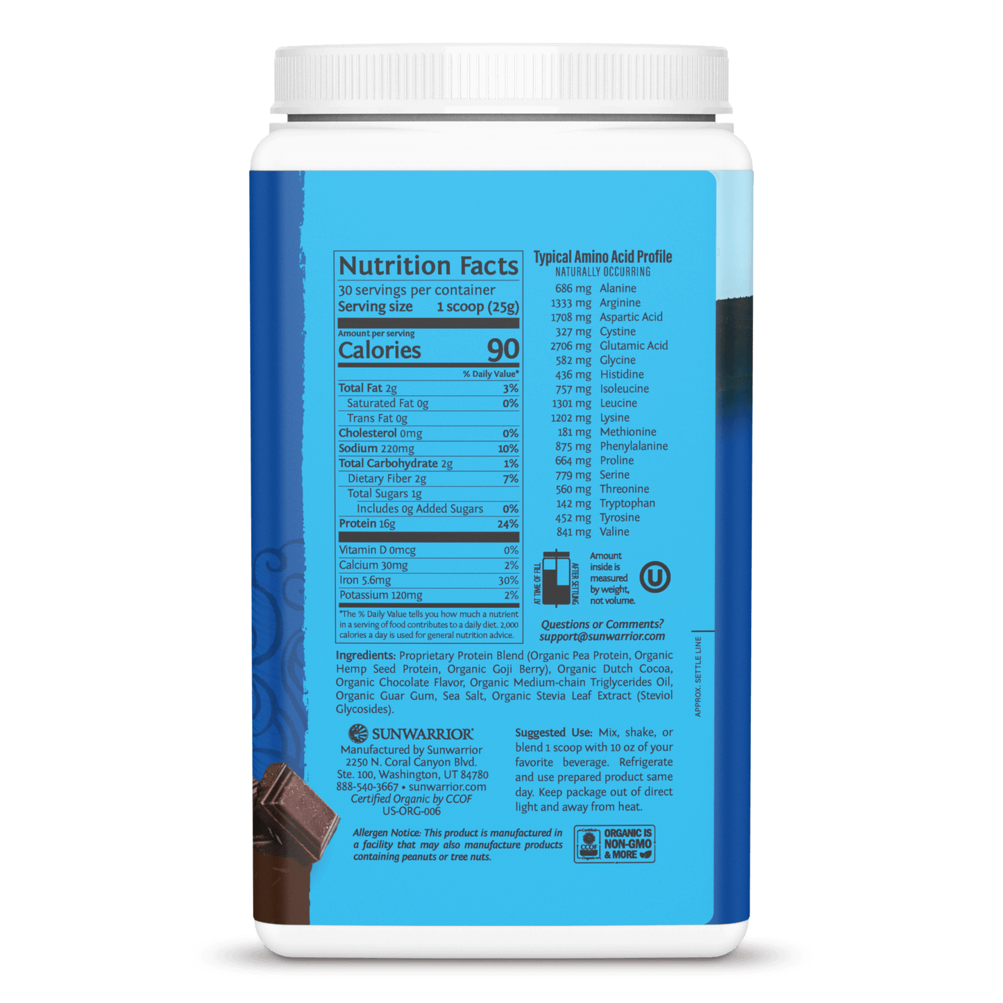 Warrior Blend Organic Protein - Chocolate