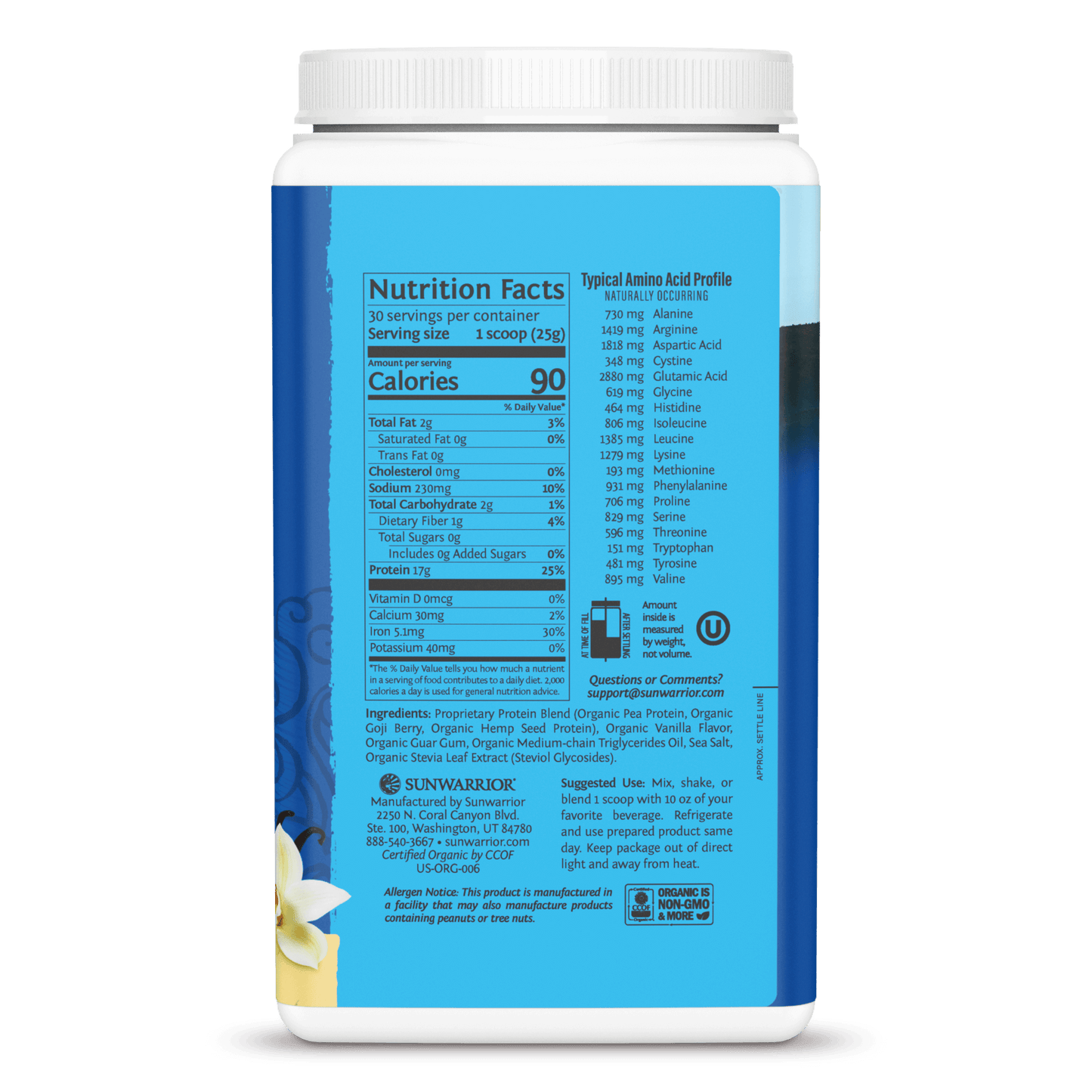 Warrior Blend Organic Protein - Vanilla