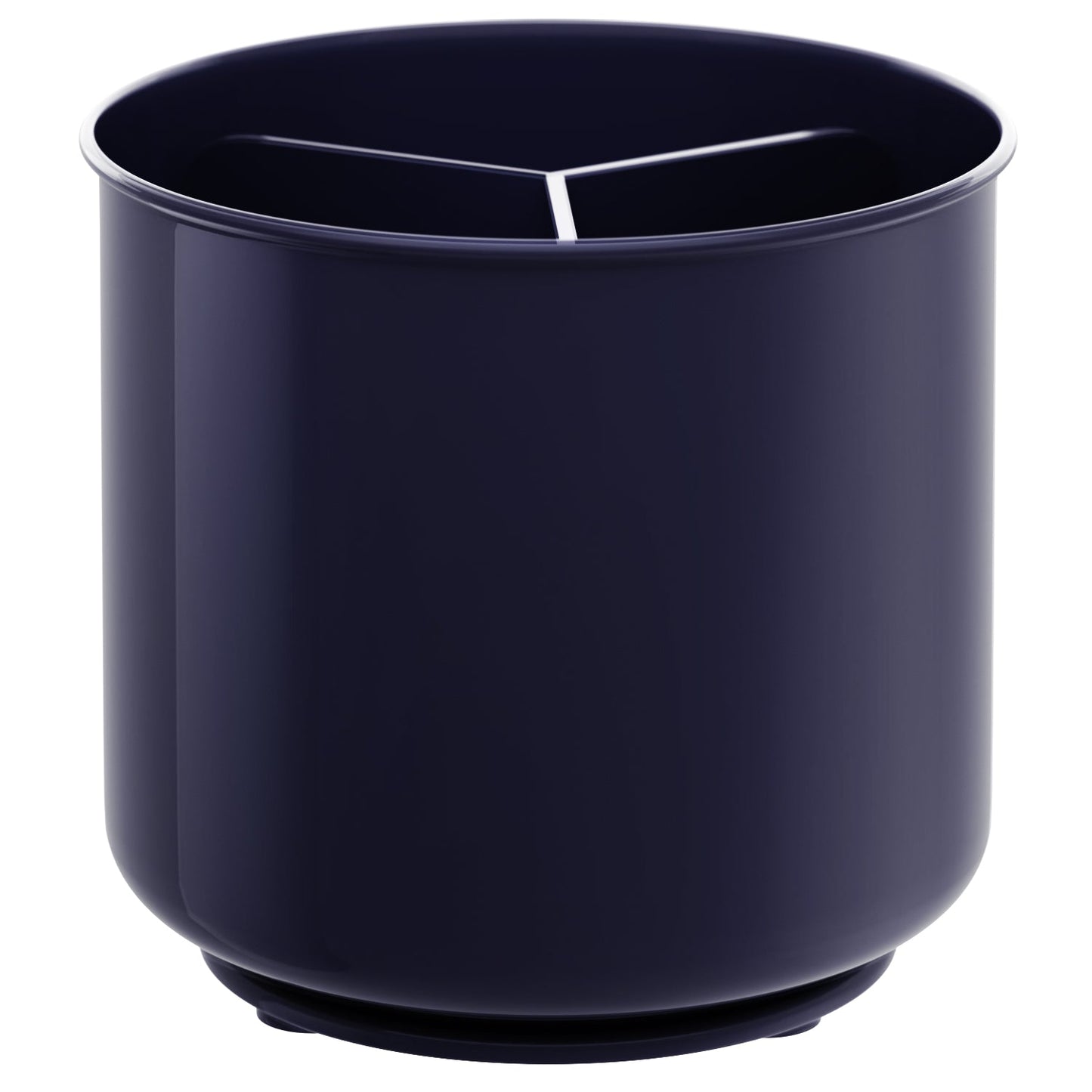 Cooler Kitchen Extra Large and Sturdy Rotating Utensil Holder Caddy with No-Tip Weighted Base, Removable Divider, and Gripped Insert | Rust Proof and Dishwasher Safe