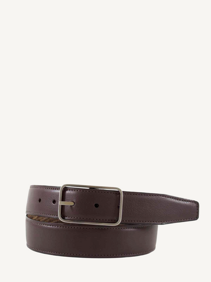 Cognac Reversible Burnished Lizard Grain Belt | 1 3/8" Width