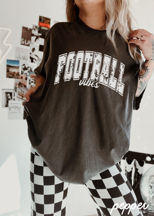Football Vibes Tee *14 Colors (S-3X)