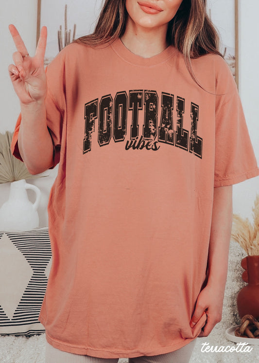 Football Vibes Tee *14 Colors (S-3X)
