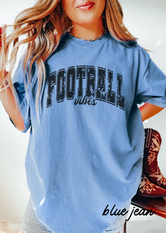 Football Vibes Tee *14 Colors (S-3X)