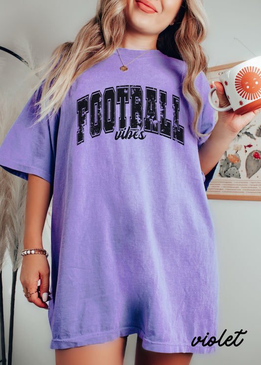 Football Vibes Tee *14 Colors (S-3X)