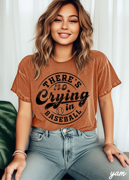 No Crying in Baseball Tee *11 Colors (S-3X)