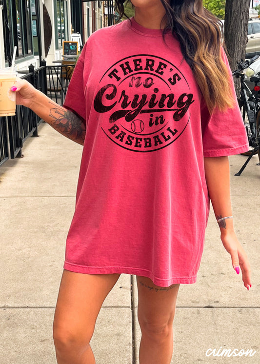No Crying in Baseball Tee *11 Colors (S-3X)