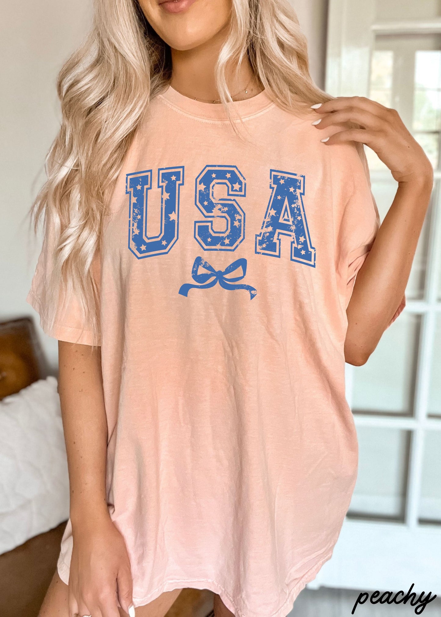 USA Star Coquette Tee *10 Colors (S-3X)