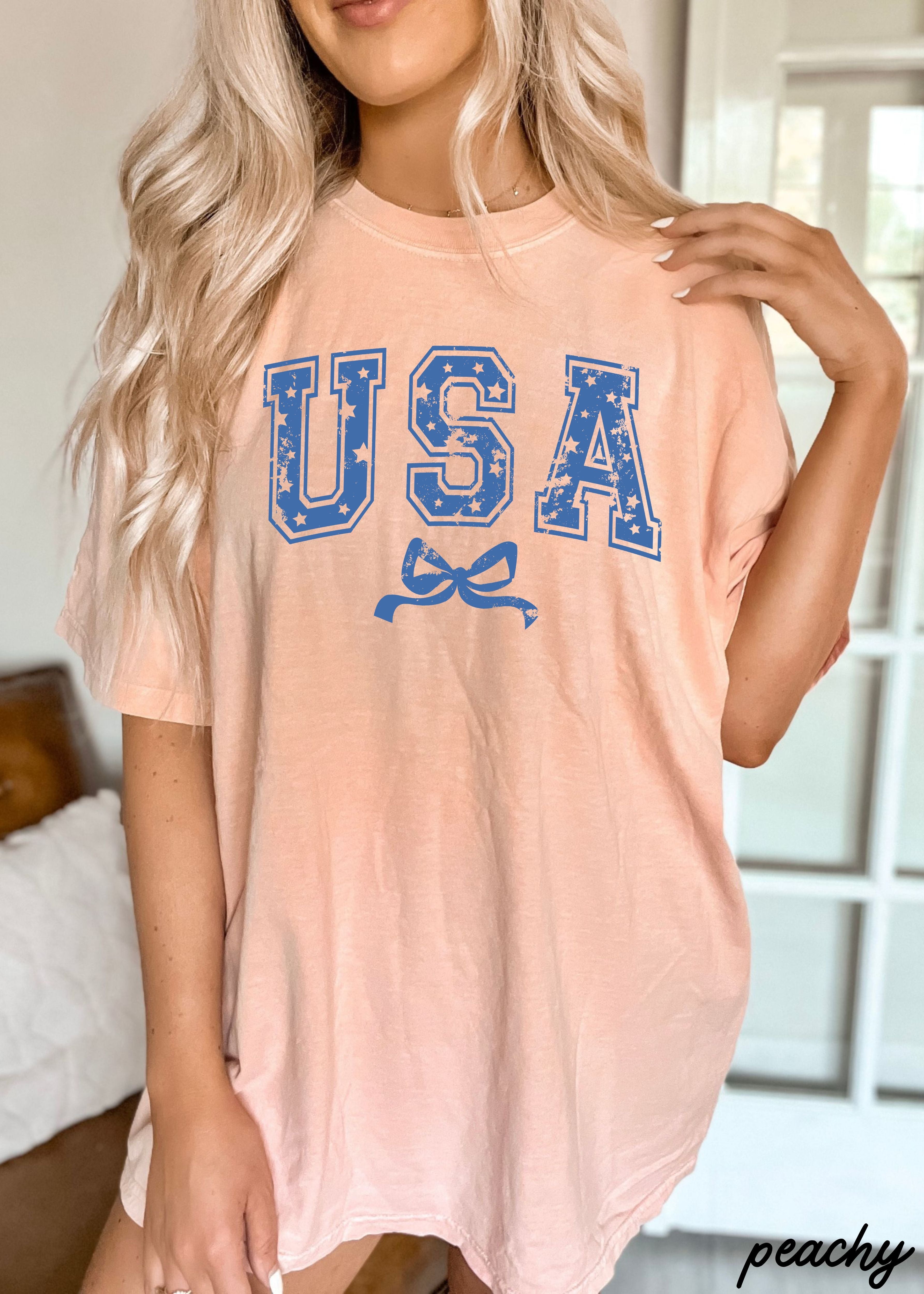 USA Star Coquette Tee *10 Colors (S-3X)