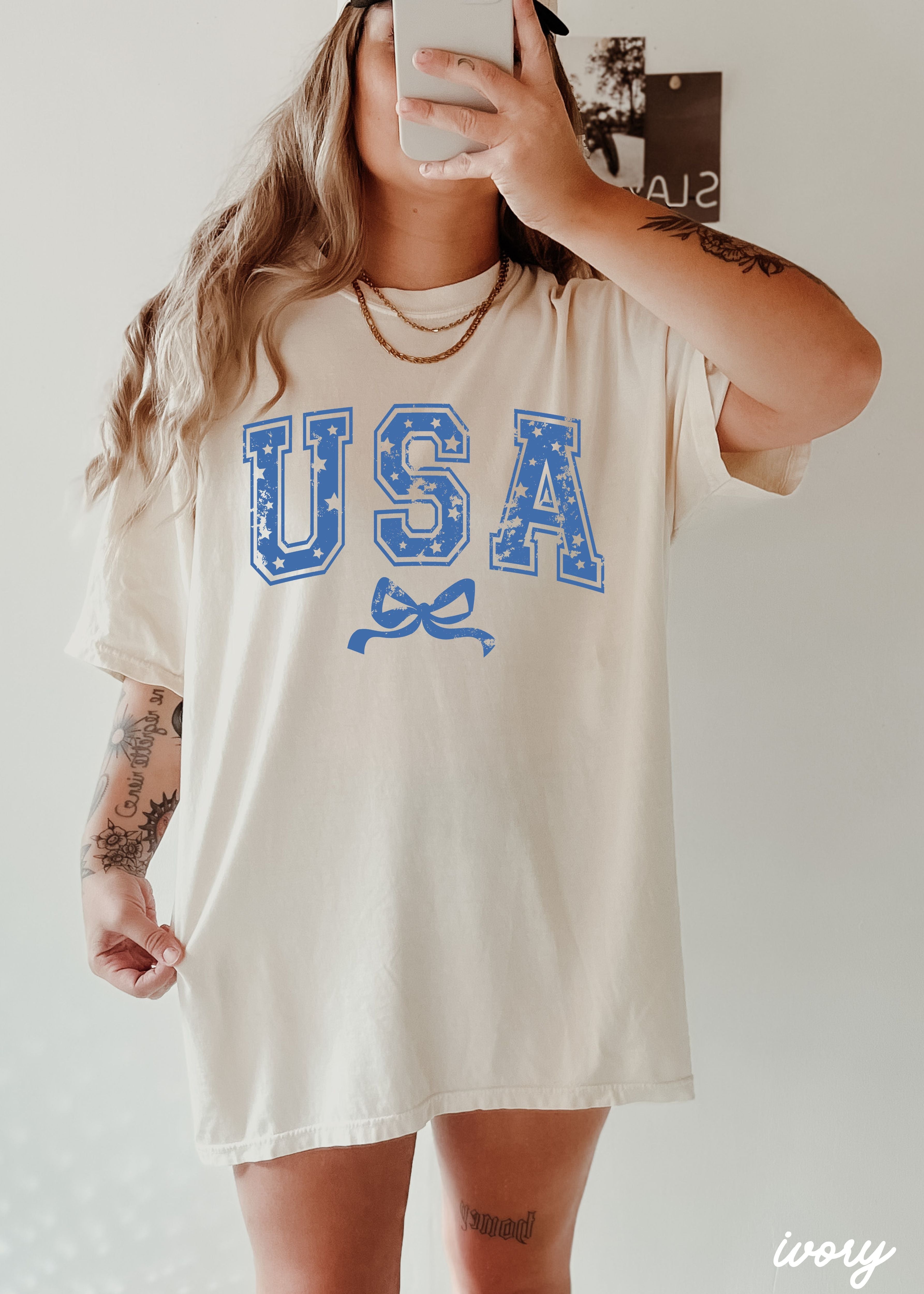 USA Star Coquette Tee *10 Colors (S-3X)