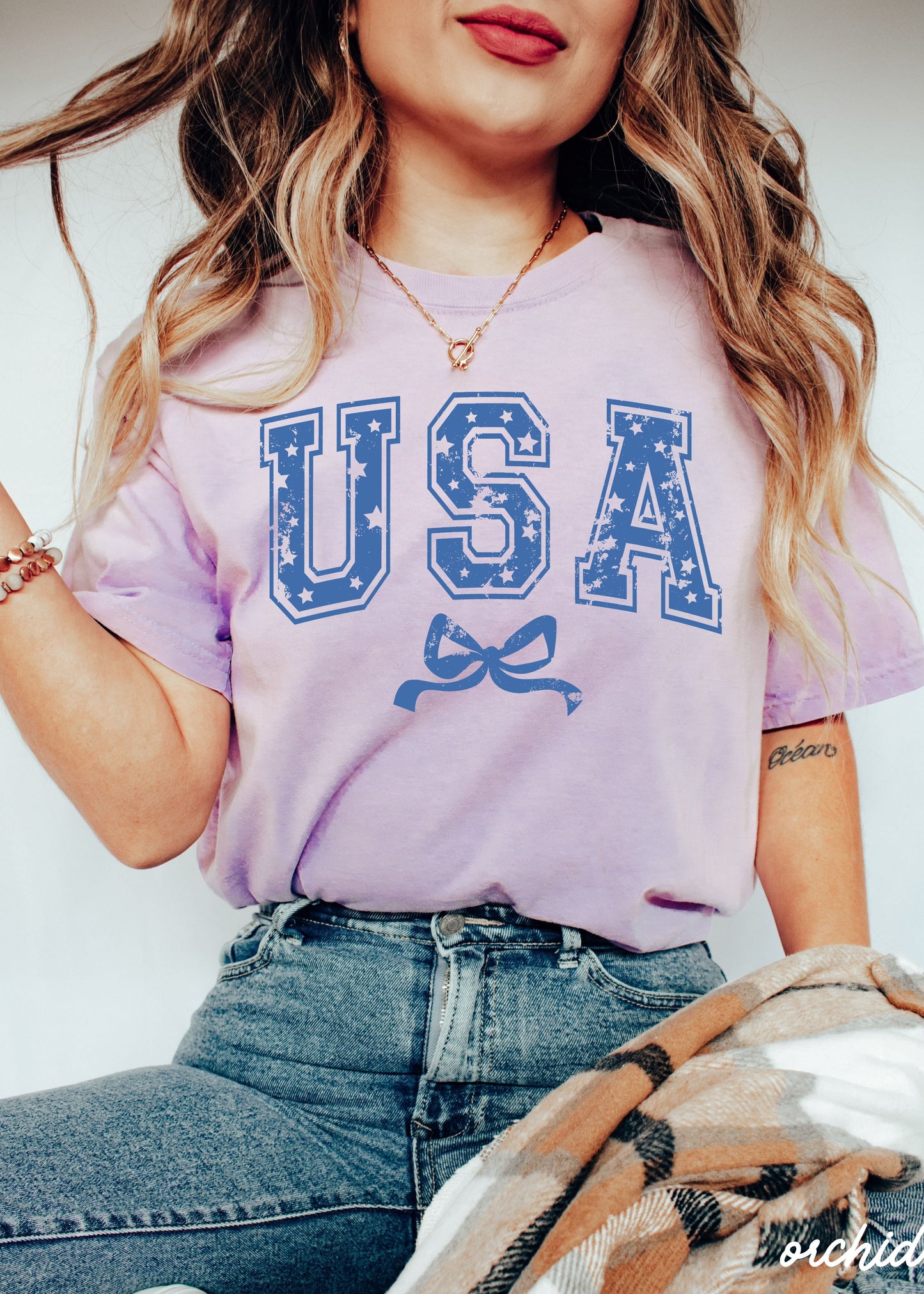 USA Star Coquette Tee *10 Colors (S-3X)