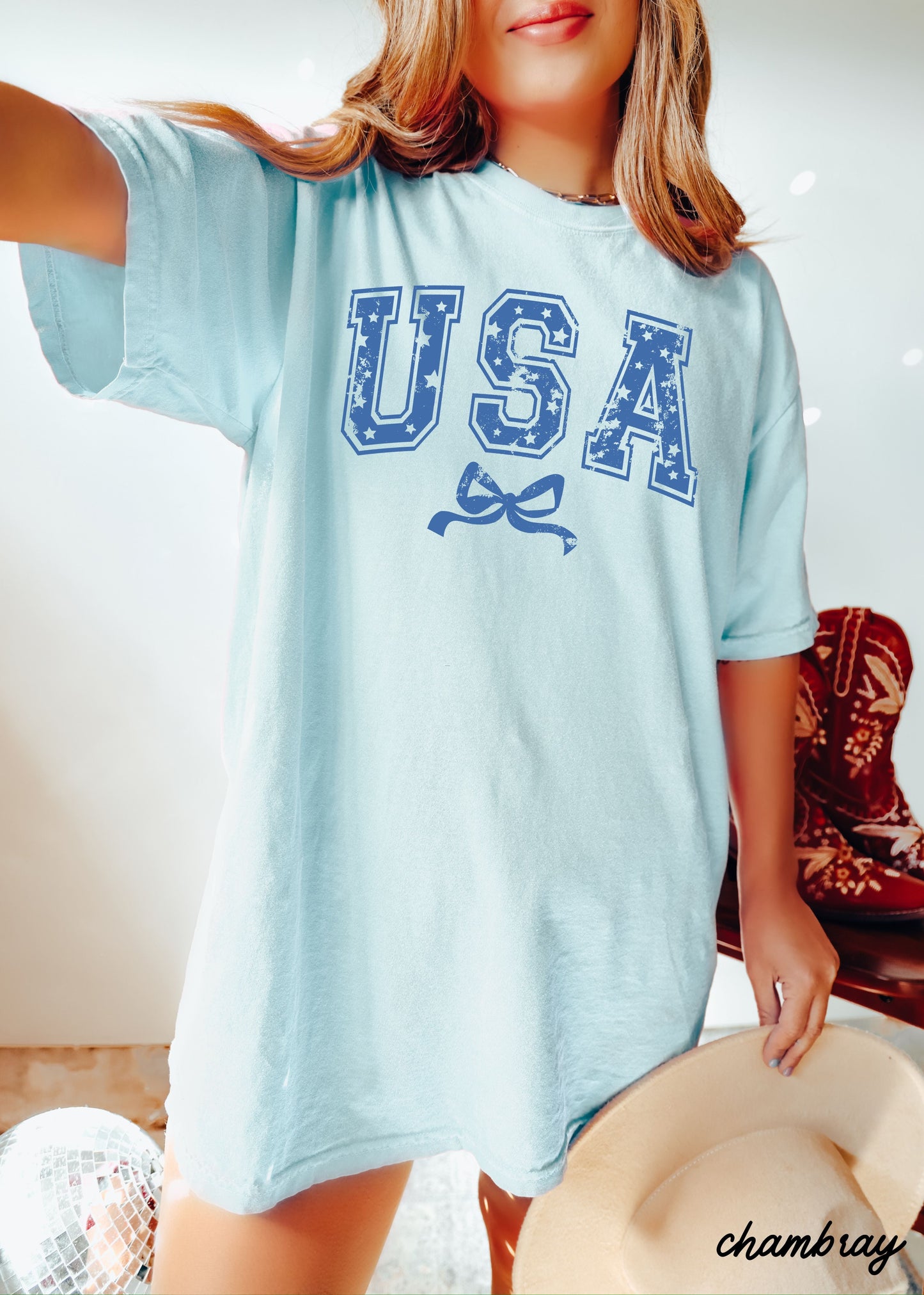 USA Star Coquette Tee *10 Colors (S-3X)