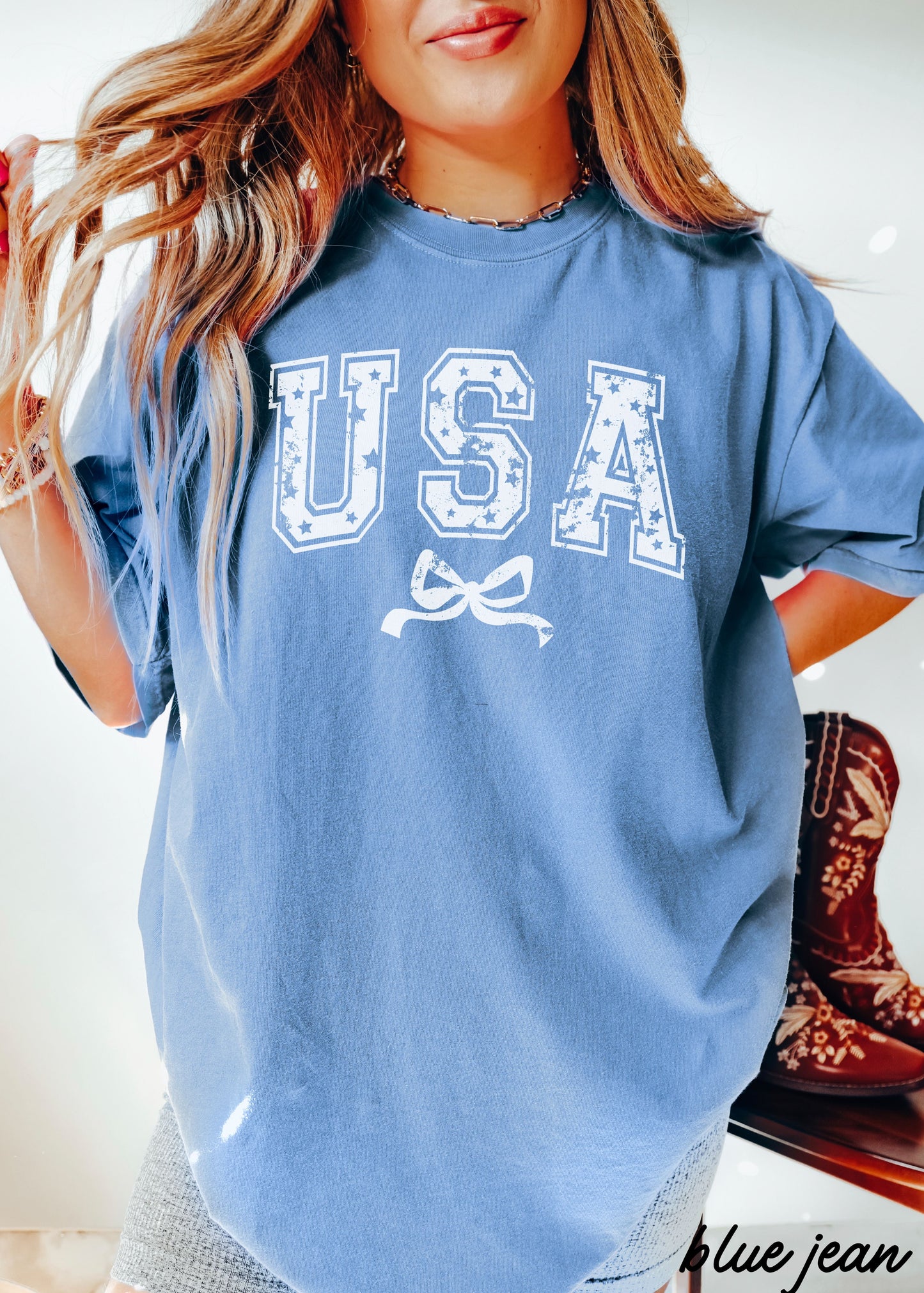 USA Star Coquette Tee *10 Colors (S-3X)