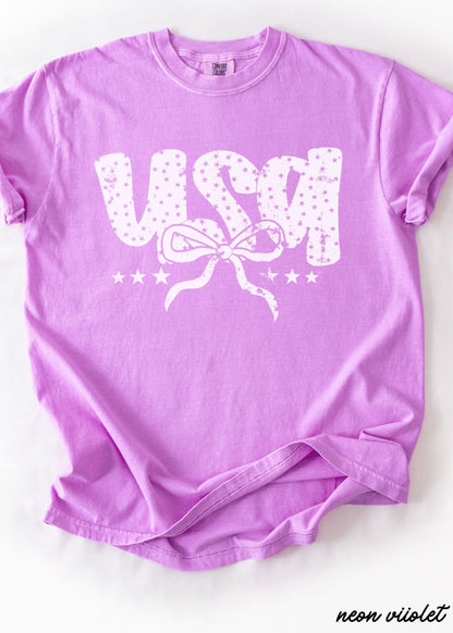 USA Bubble Coquette Tee *10 Colors (S-3X)
