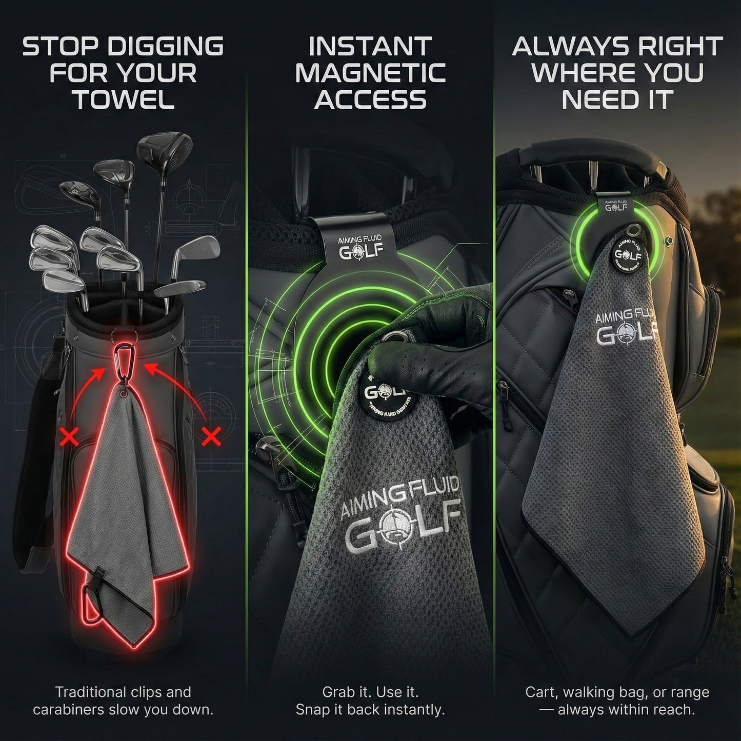 Light Duty Magnetic Towel + Landing Pad System