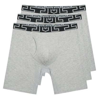 SHEATH V Bamboo Men's 8" Sports Performance Boxer Brief 3 Pack