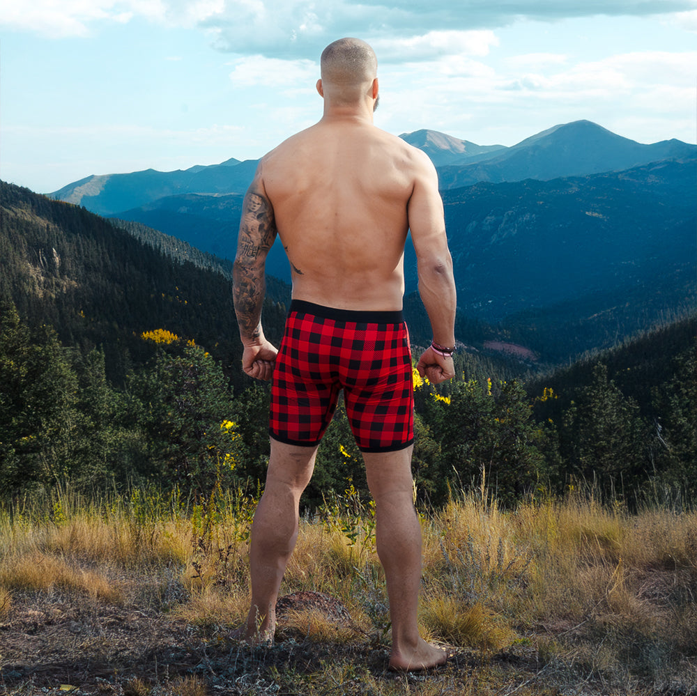 SHEATH V Bamboo Men's 8" Sports Performance Boxer Brief