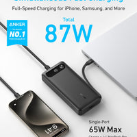 Anker Power Bank (20K, 87W, Built-In USB-C Cable)
