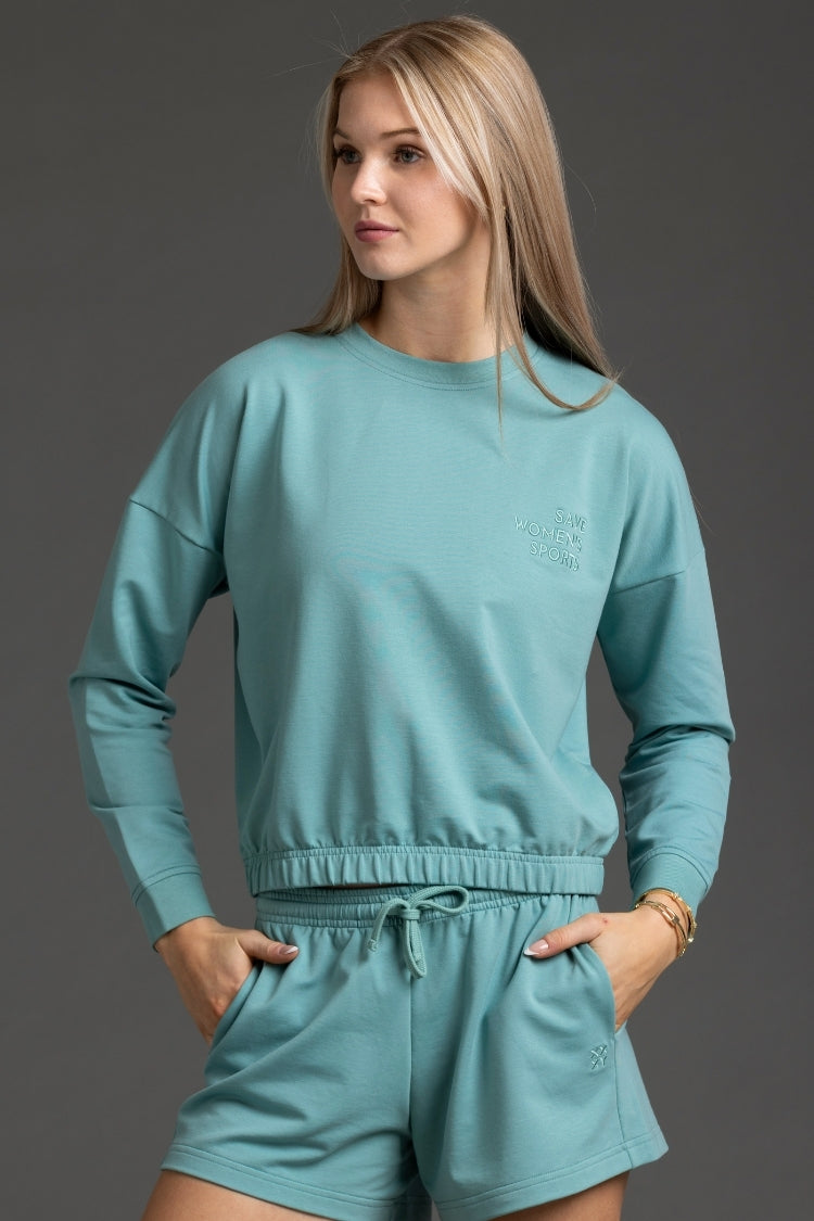 Carefree Cropped Crew Neck