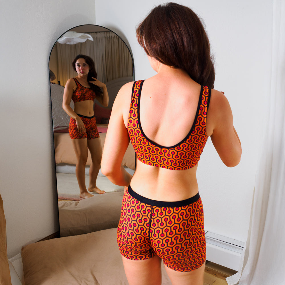 SHEATH Bamboo Hexagon Padded Comfort Bralette