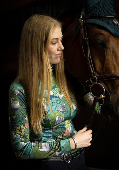 Enchanted Forest Quarter Zip Sun Shirt