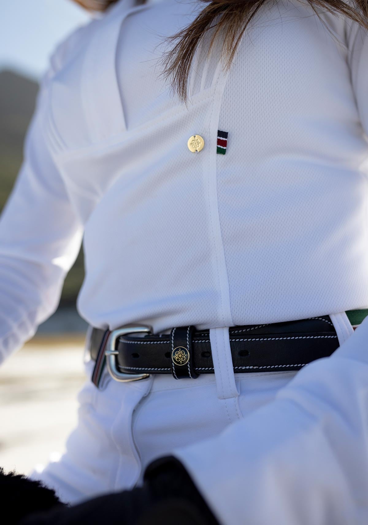 Short Pleated Long Sleeve Show Shirt