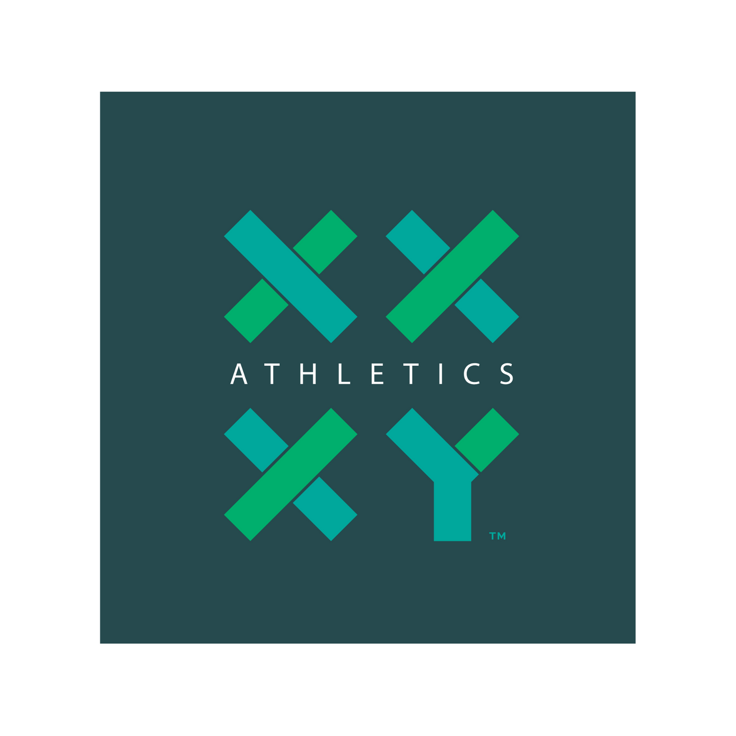 XX-XY Athletics Logo Sticker