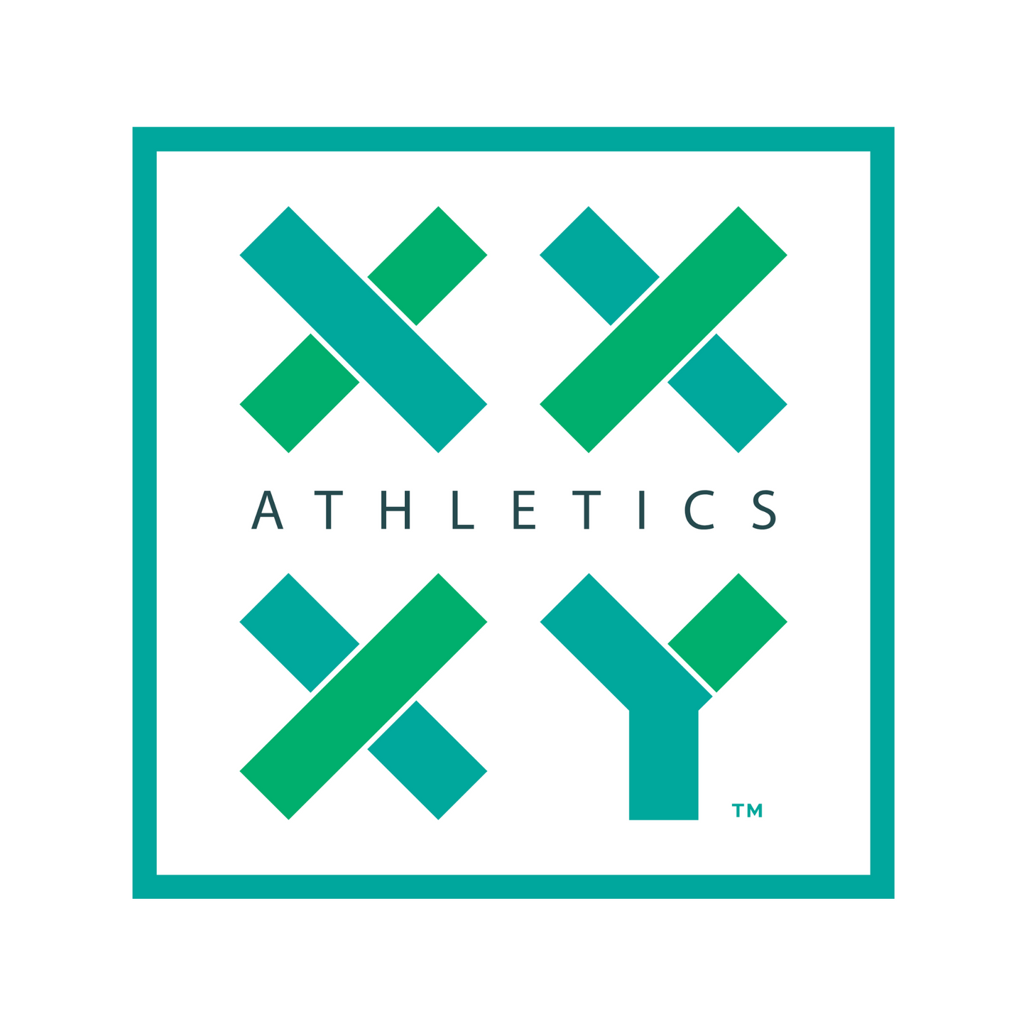 XX-XY Athletics Logo Sticker