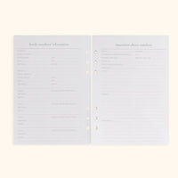 A5 Inserts for Weekly Planner Personal Portfolio 2026