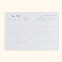 A5 Inserts for Weekly Planner Personal Portfolio 2026