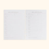 A5 Inserts for Weekly Planner Personal Portfolio 2026