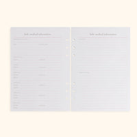 A5 Inserts for Weekly Planner Personal Portfolio 2026