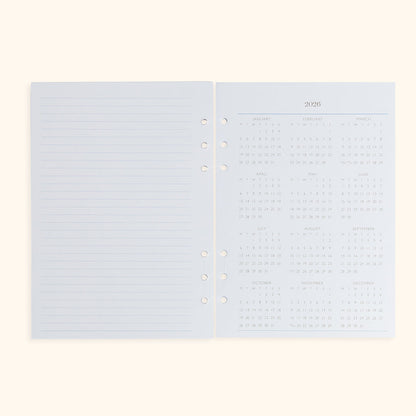 A5 Inserts for Weekly Planner Personal Portfolio 2026