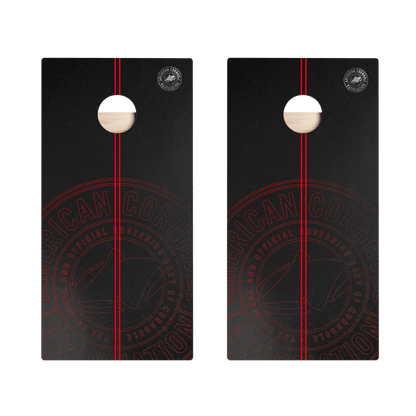 ACA Logo Red Stripes Star Cornhole Boards