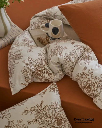 Adèle French Countryside Bedding Set / Orange