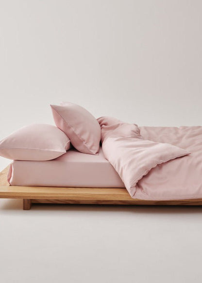 Adeline Pastel Silky Cooling TENCEL™ Bedding Set / White