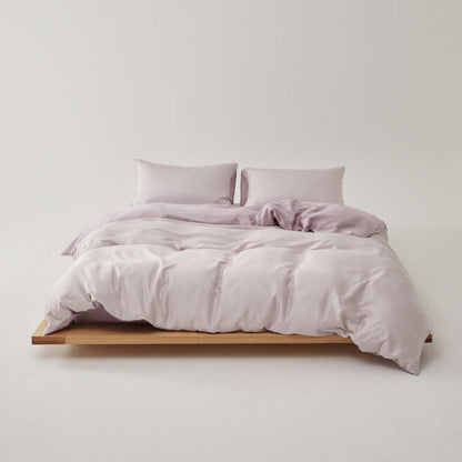 Adeline Pastel Silky Cooling TENCEL™ Bedding Set / White