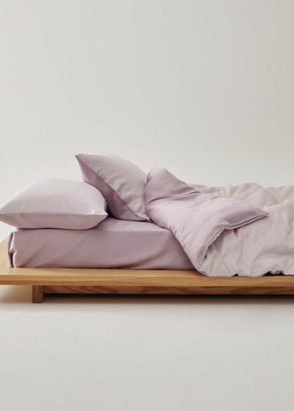 Adeline Pastel Silky Cooling TENCEL™ Bedding Set / White