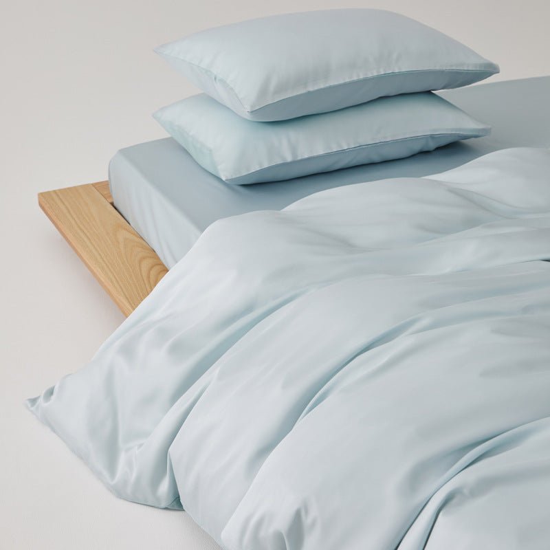 Adeline Pastel Silky Cooling TENCEL™ Bedding Set / White