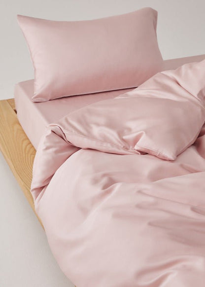 Adeline Pastel Silky Cooling TENCEL™ Bedding Set / White