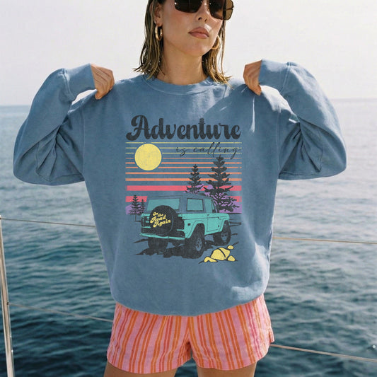 Adventure Is Calling Crewneck Sweatshirt