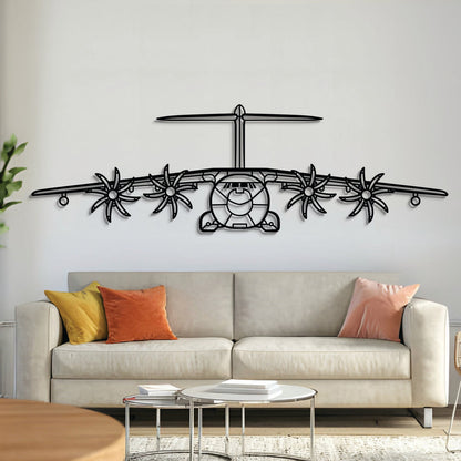A400M Atlas Front Metal Aircraft Wall Art - NCP0022