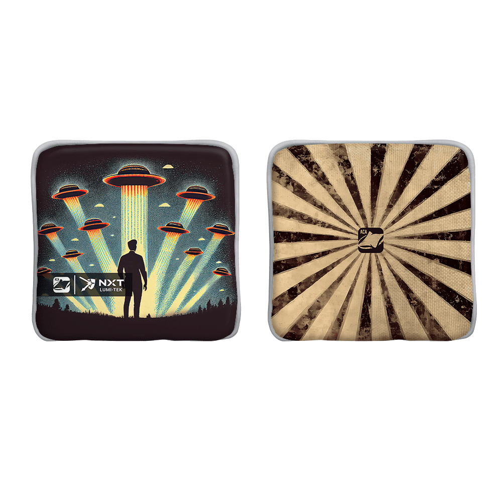 Alien Ambush Blue NXT Lumi-Tek Cornhole Bags